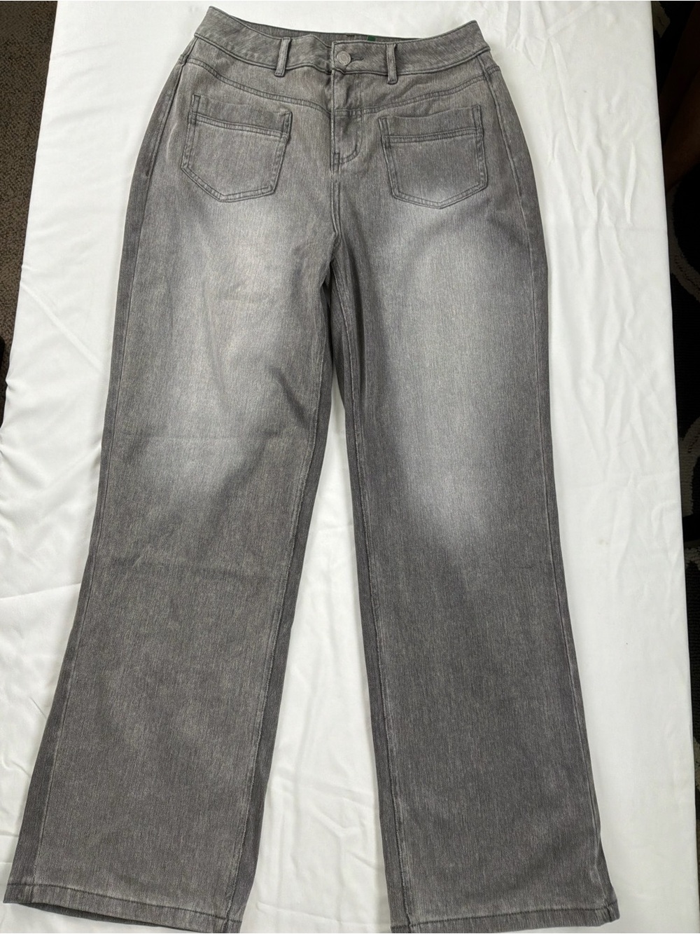 HALARA Women’s Wide-Leg Jeans in Faded Gray